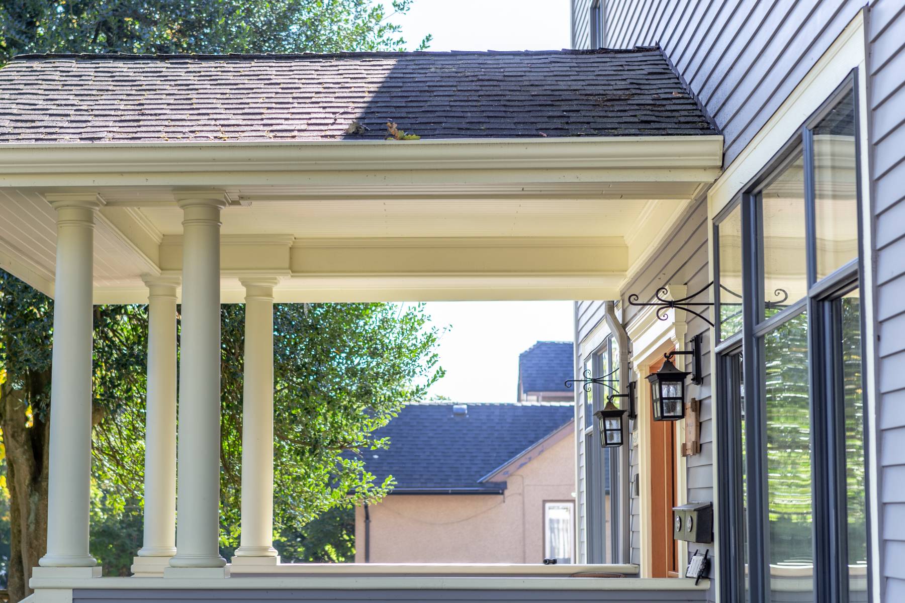 Painting exterior porch Vancouver project