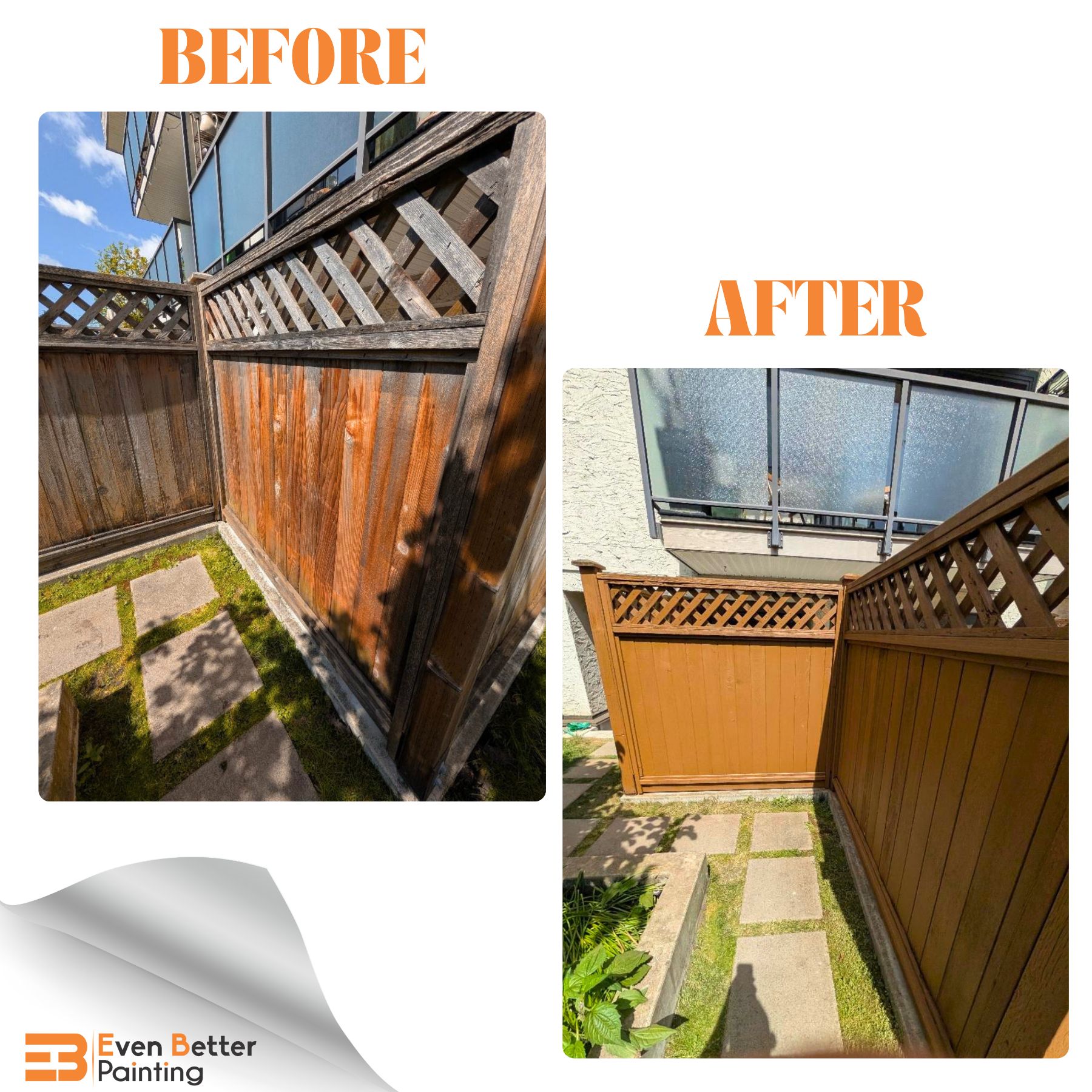 Multi Unit Fence Restoration & Staining project in Vancouver (1) Multi Unit Fence Restoration & Staining project in Vancouver ()