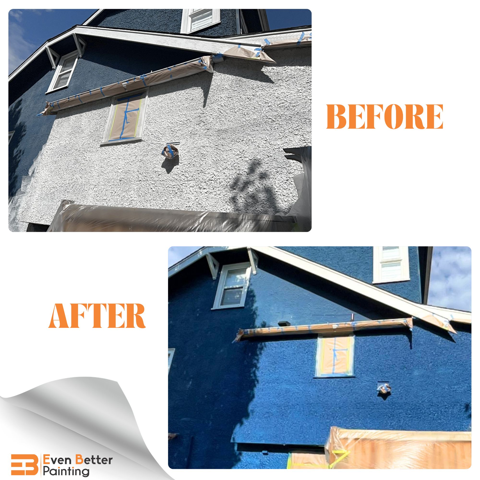 bold colour exterior repaint in Vancouver before and after (1) bold colour exterior repaint in Vancouver before and after ()