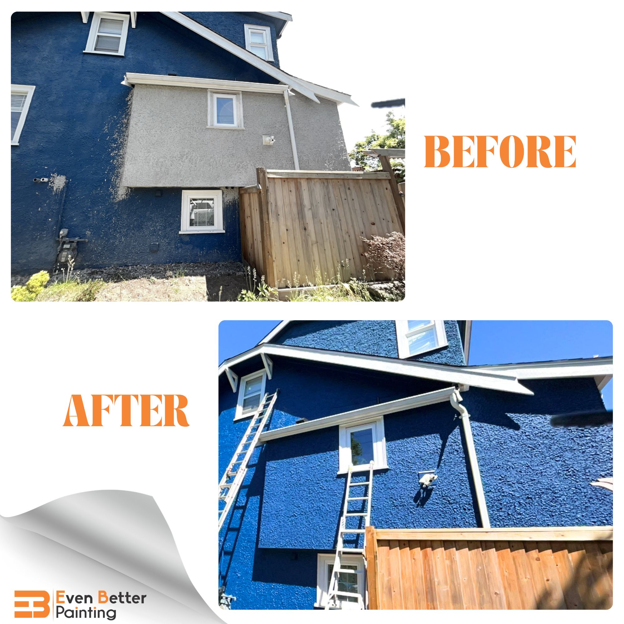 bold colour exterior repaint in Vancouver before and after (3) bold colour exterior repaint in Vancouver before and after ()