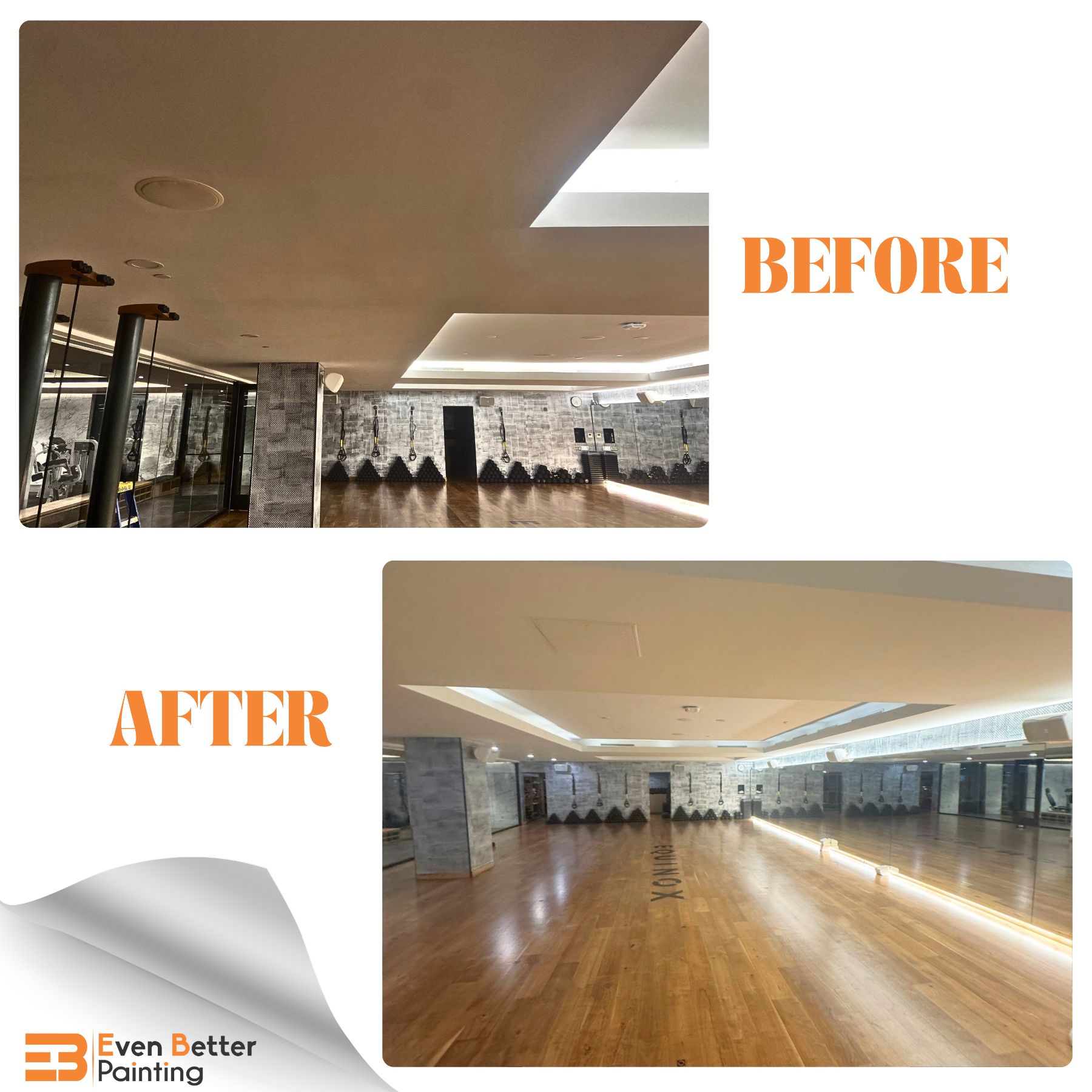 fitness gym commercial repaint project (3) fitness gym commercial repaint project ()
