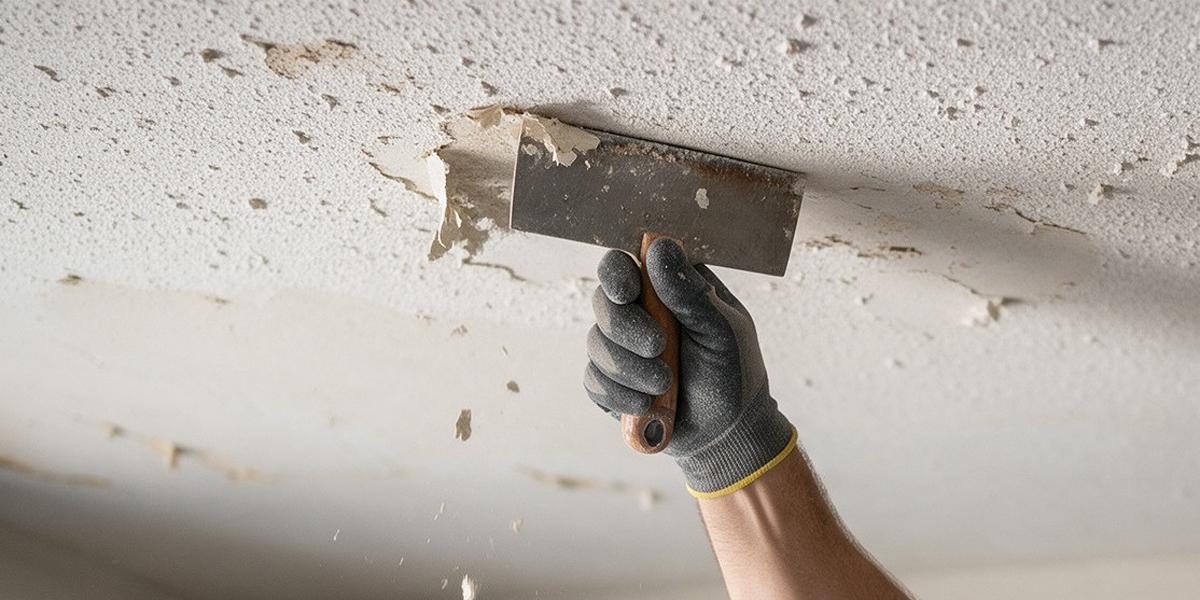 scraping popcorn ceiling scraping popcorn ceiling